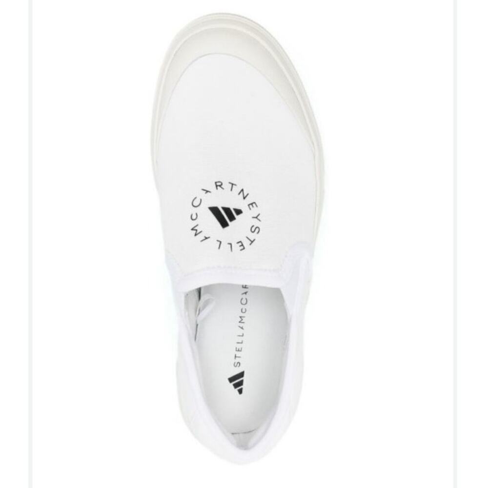 Adidas x Stella McCartney Collab  Court Slip On Canvas Sneakers M 6.5 W 8 NWT
